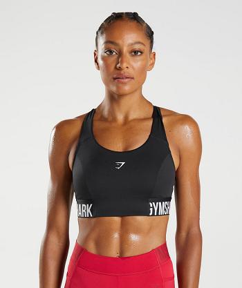 Gymshark Training Brandmark Ženske Sportski Grudnjak Crne | HR 3421WNB